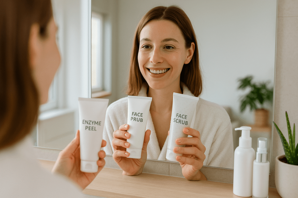 Czy peeling enzymatyczny jest lepszy niż mechaniczny? Porównanie dla każdego typu skóry