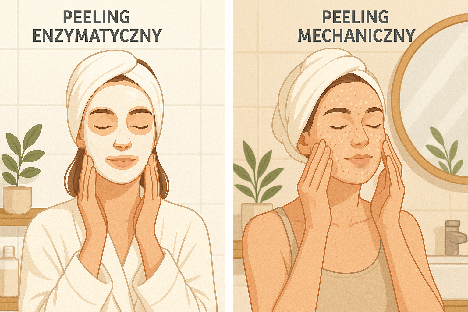 Czy peeling enzymatyczny jest lepszy niż mechaniczny? Porównanie dla każdego typu skóry