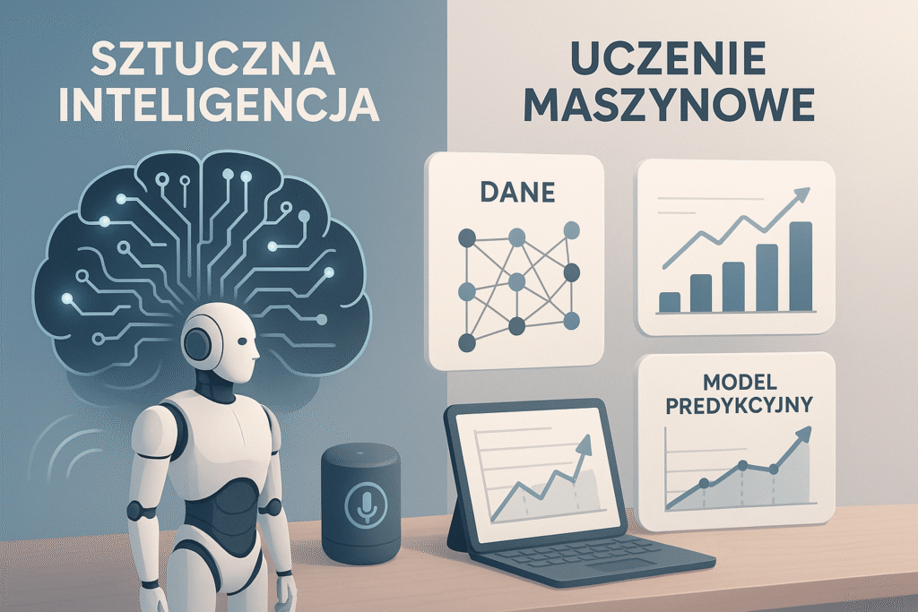 Czym różni się sztuczna inteligencja od uczenia maszynowego?