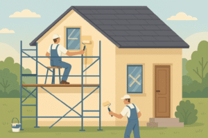 Malowanie elewacji domu – ile to kosztuje i jak znaleźć dobrą ekipę?